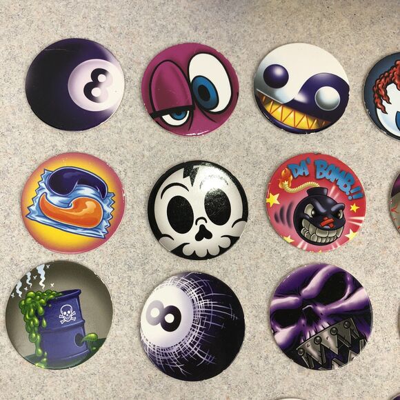 Retro Kaps Pogs 20 Pogs 2 Metal Slammers Storage Tube - Picture 3 of 8